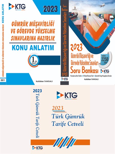 2023 Gümrük Müşavirliği ve Görevde Yükselme Sınavları Hazırlık Seti